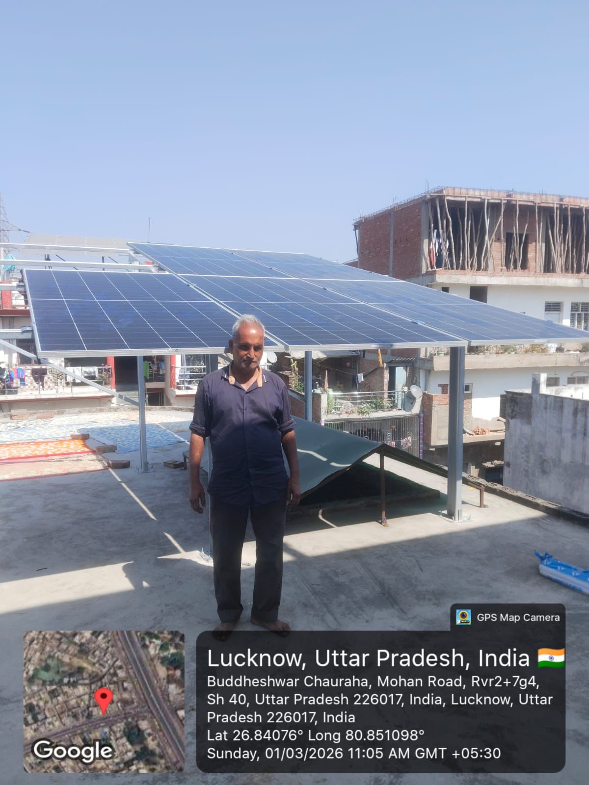 3 kW Solar in Gorakhpur